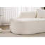 Chaise longue en chenille moderne avec assise profonde et coussin assorti, parfaite pour le salon ou la chambre à coucher-130077669