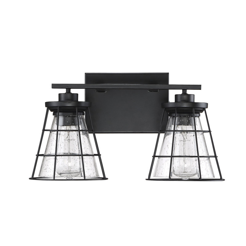 Éclairage pour meuble-lavabo noir Zahir