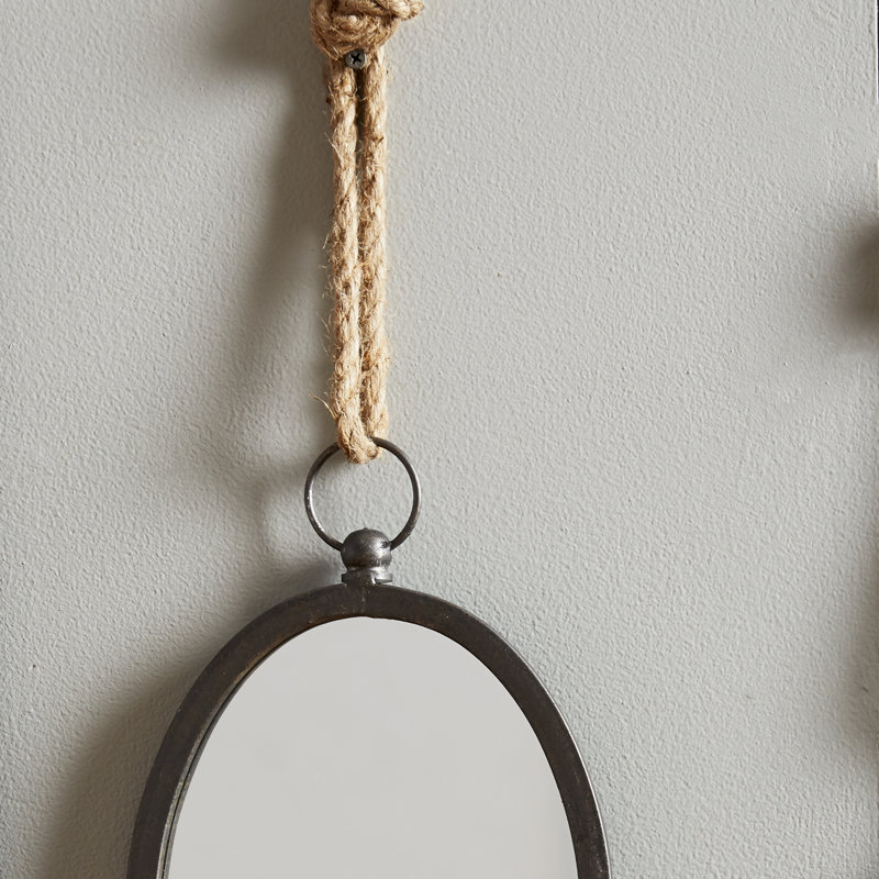Oakpark Metal Oval Wall Mirror