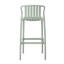 Ensemble de 2 tabourets d'extérieur toutes saisons de 29,5 pouces de hauteur avec dossier à lattes perforé et siège ergonomique profilé pour une utilisation sur un îlot de patio.-1660599750