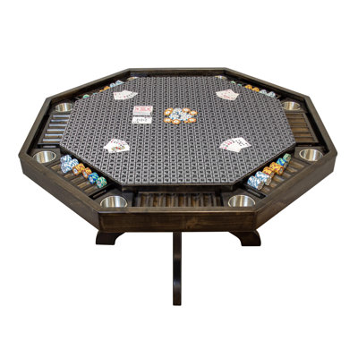 Table de poker pour 8 joueurs 54 po American Furniture Classics