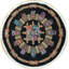 Tapis transitionnel rond en soie 9 x 9,5 # PIX-20855