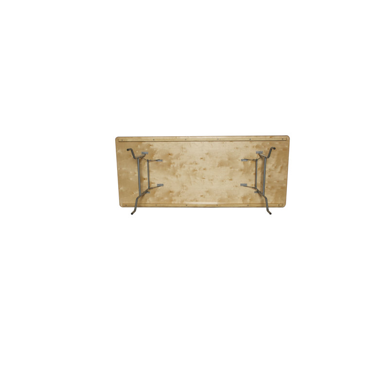 WFT Rectangular Banquet Table, Metal Edge, 30" H x 96" W x 42" D