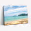 Art mural sur toile Gallery Wrap pour le salon, la chambre à coucher, le bureau ou le vestibule - décoration murale décorative avec ciel de plage-129050741-129050739