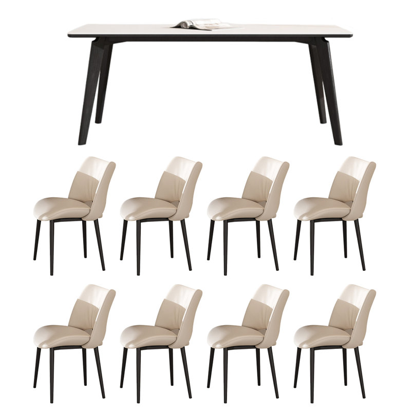 Simple light luxury table and chair