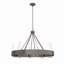 Banded 8 - Light Unique / Statement Wagon Wheel Chandelier-38841458-71638879