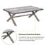 Table d'appoint d'extérieur rectangulaire en aluminium-114222590
