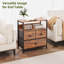 Birkner 58cm W Metal Bedside Table