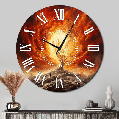 Horloge murale Moïse en feu