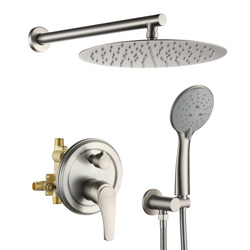All-In-One Kit with Rough in-Valve, Brushed Nickel