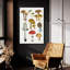 Art mural en verre épique «Forest Mushroom 2 C» par Farida Zaman, 24 po x 36 po-1304679354