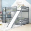 Lit superposé simple avec glissière et porte Rustic-1279908706