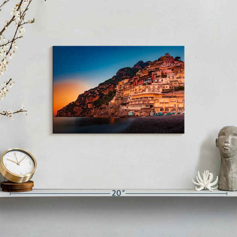 Coucher de soleil Gillard Positano, H 8 po x l 12 po