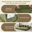 Folding Sofa Bed With Pillows - Convertible Chair Floor Couch & Sleeping Mattress - Foldable Memory Foam Sleeper For Living-151666254