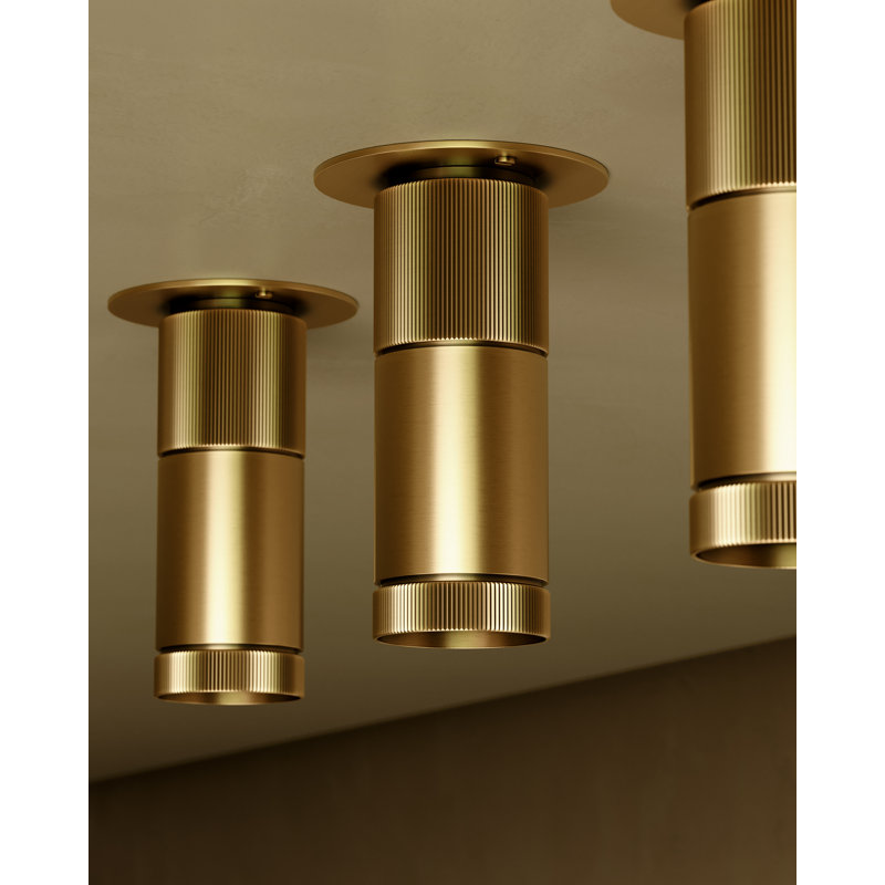 DIGHTON FLUSH MOUNT, Aged Brass