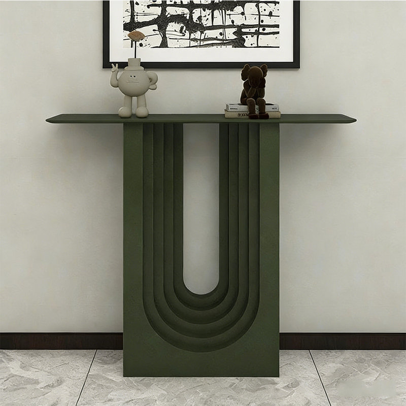 Console moderne et simple., Noir, H 33,4 po x L 47,2 po x l 11,8 po, Noir
