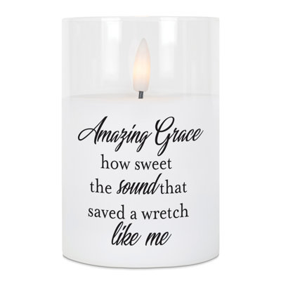 Bougie DEL «Amazing Grace How Sweet»
