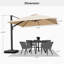Parasol en porte-à-faux carré avec base Mcelfresh, beige-1843524443-1786568330