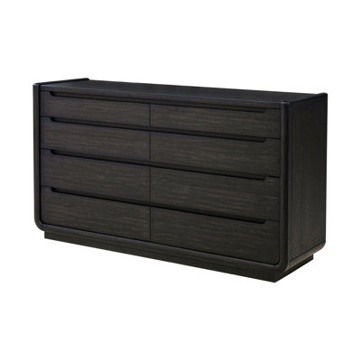 Commode contemporaine l 66,65 po, noir bruni