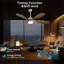  Ventilateur de plafond intelligent moderne de 52 po avec lumière, moteur à courant continu silencieux à 6 vitesses et télécommande à DEL 3 couleurs avec minuterie, sakuragi-1996088066-1996088067