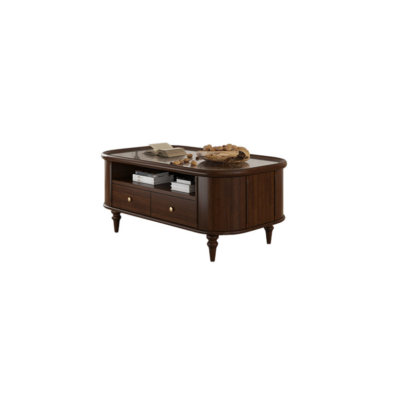 Table basse rétro française, H 19,68 po x L 47,24 po x l 25,59 po