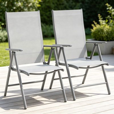 Textilene Folding Bench Folding Chair Set