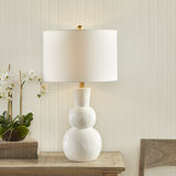 Jhordy 27'' White Table Lamp