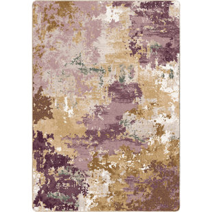 Tapis mauve à motif d'aquarelle