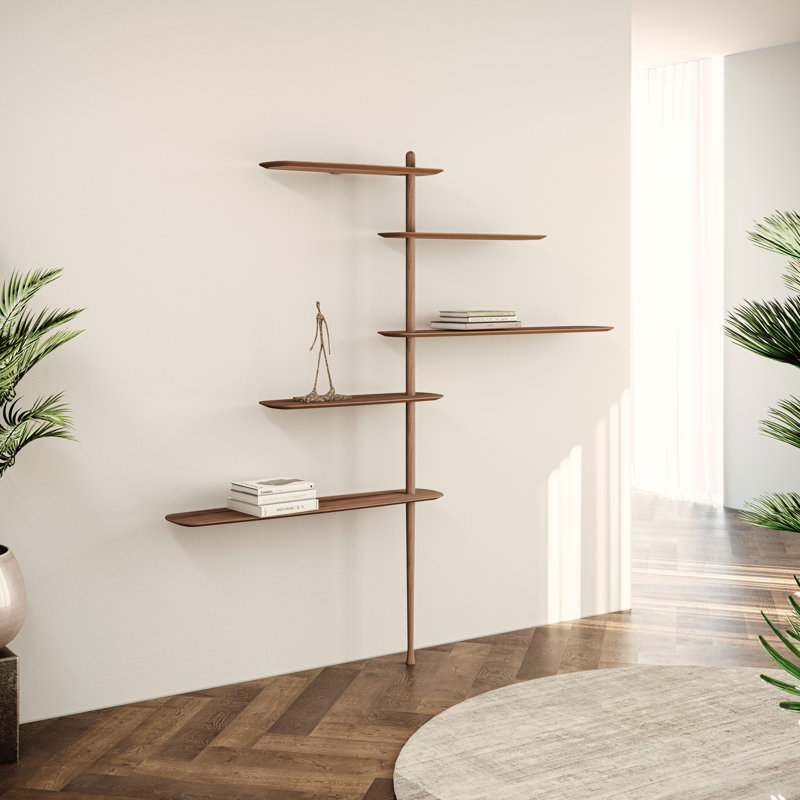 Unica 85.83" H x 85.83" W x 11.8" D Shelving Floor, Black