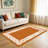Orange Border   area rugs for Living Room, Soft and Comfortable, Suitable for all seasons, easy to maintain, machine washable Indoor floor mat, Under Table Farmhouse suitable for Bedroom, Dining Room, Study,  Balcony, Home Decor Patio-735884219