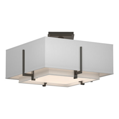 Plafonnier semi-encastré 2 lumières Exos