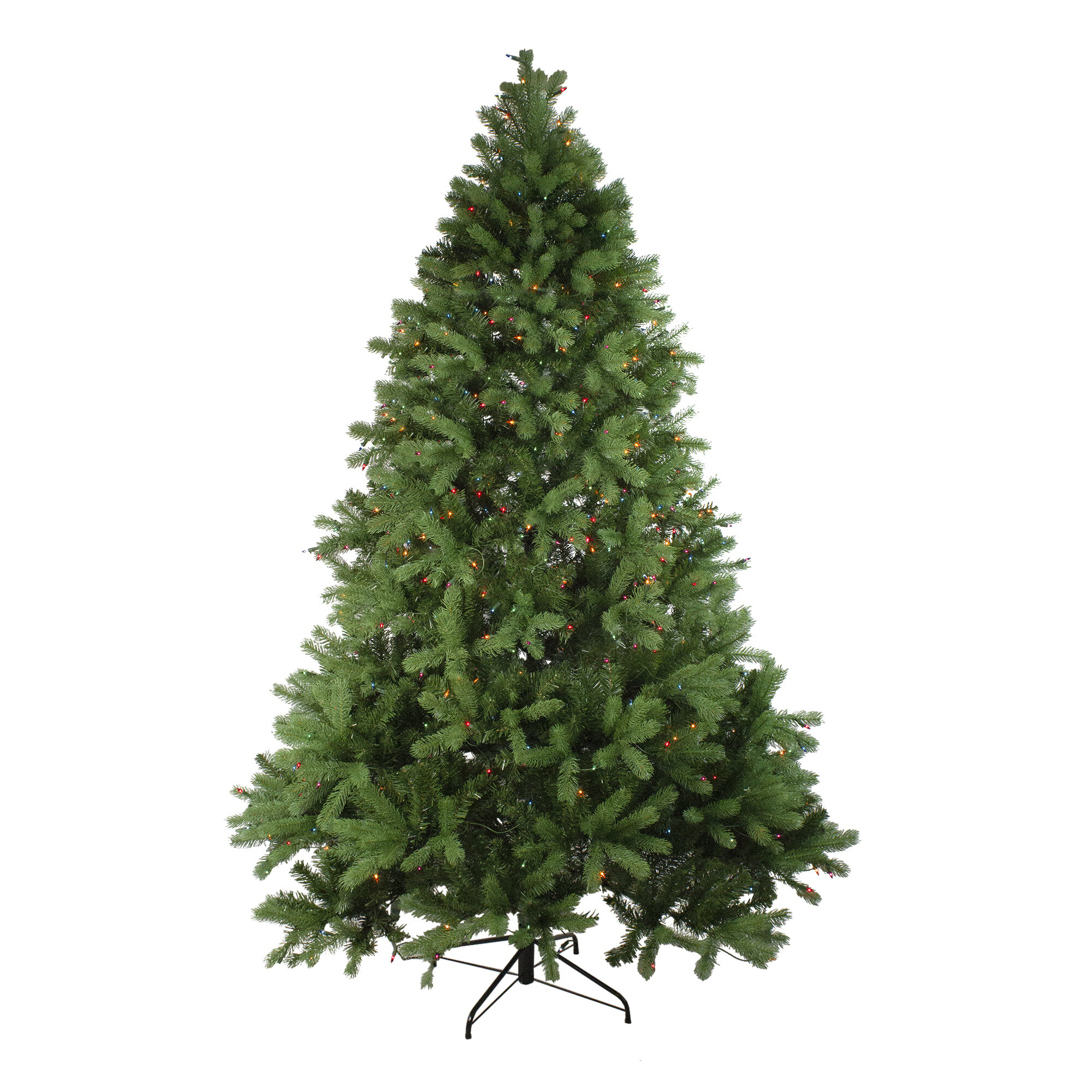 Northlight Seasonal 7.5' Pre-Lit Noble Fir Full Artificial Christmas ...