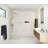 Venus 32 in. x 86.75 in. Fully Frameless Arched Single Fixed Shower Panel-57983414