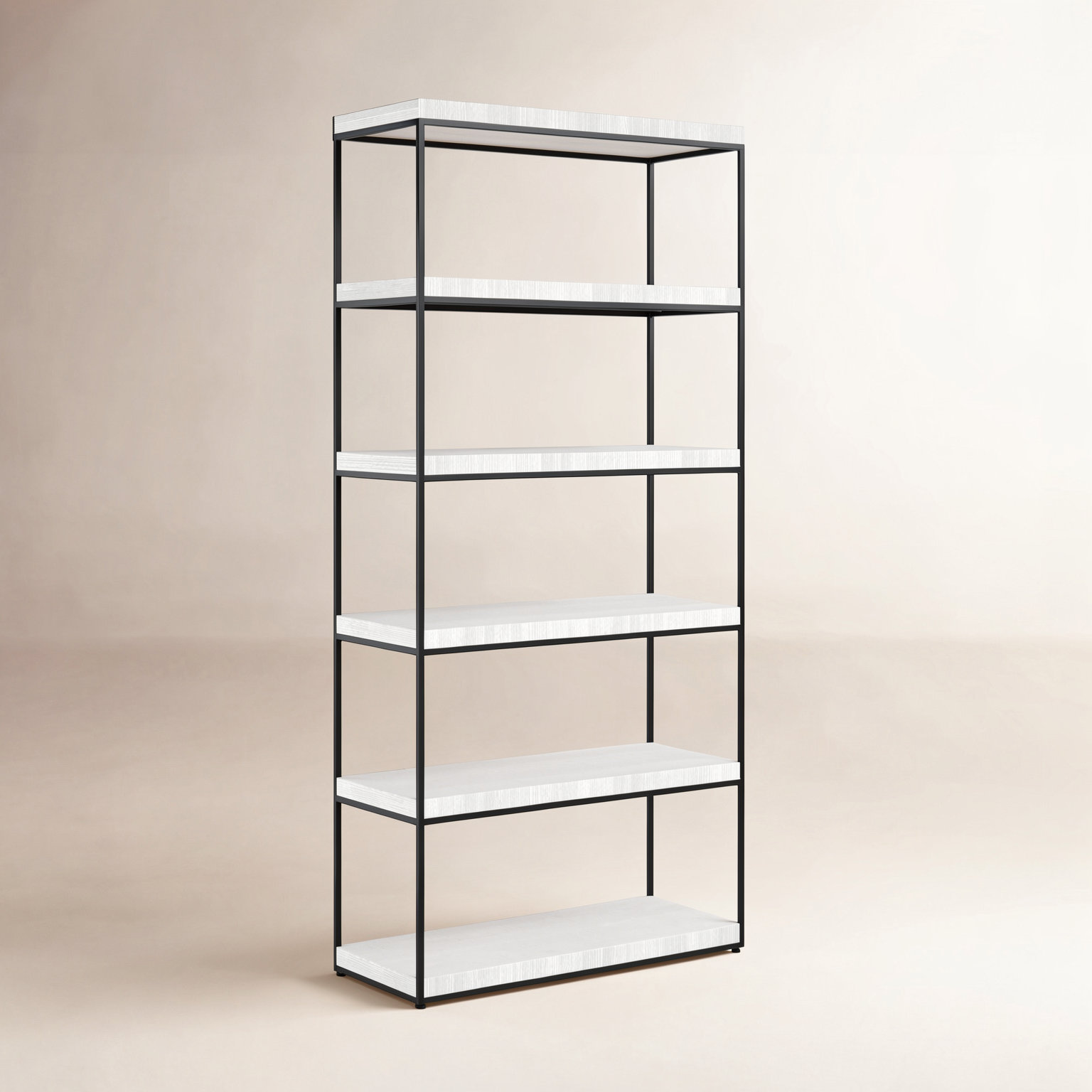 Bilbrook Standard Etagere Bookcase, White