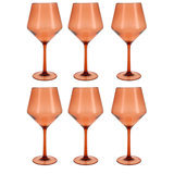 Fortessa Sole Outdoor Shatter Resistant BPA Free Premium Copolyester Plastic Drinkware 6 Pack, Yellow Sun, Sauvignon Blanc Glass