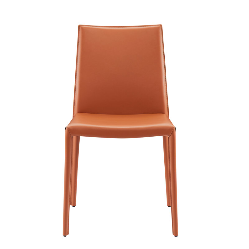 Kurland Sperazza Leather Upholstered Dining Chair, Terracotta