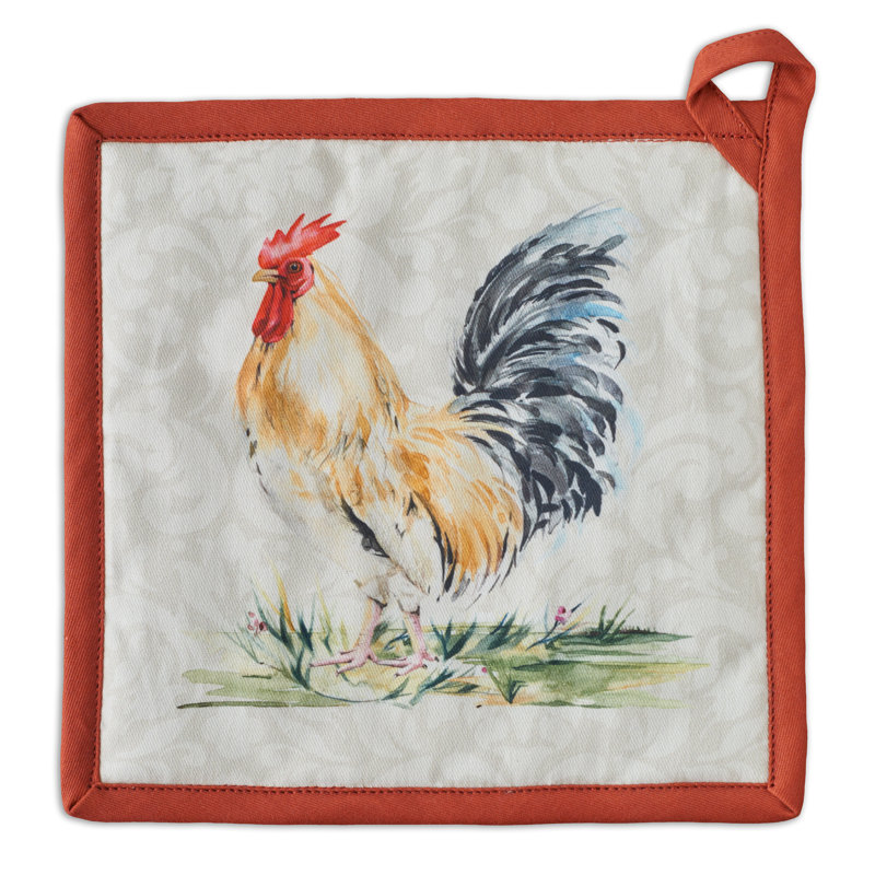Ensemble de poignées 100% coton Maison d'Hermine Campagne - 8 po x 8 po