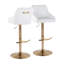 Tabouret de bar réglable avec pivot