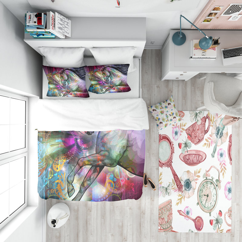Ensemble de housse de couette moderne et contemporaine, Housse simple + 1 taie
