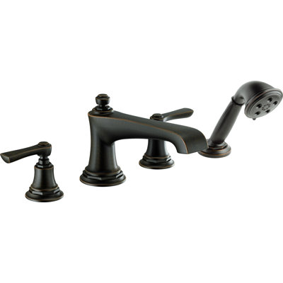 Rook® Double Handle Deck Mounted Roman Tub Faucet
