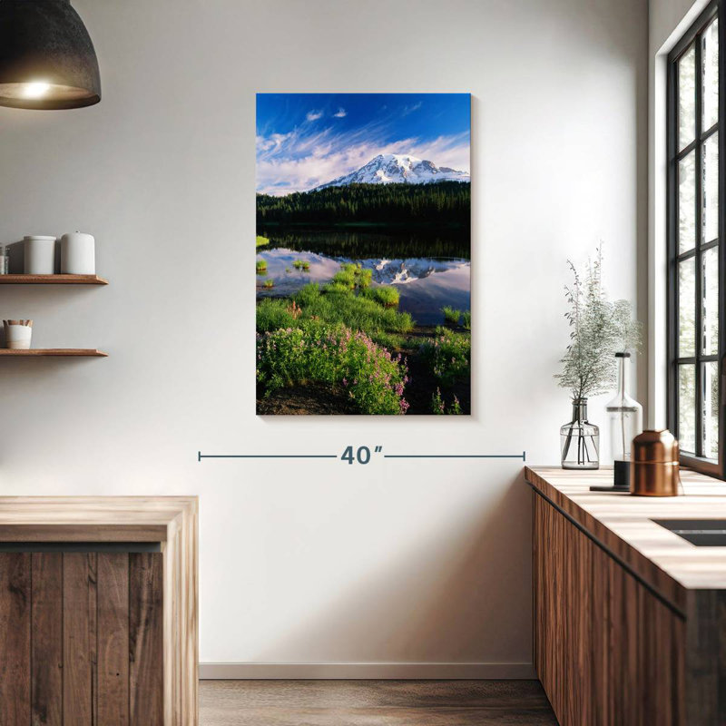 Alvord Mt. Rainier Spring Meadows, H 39 po x l 26 po