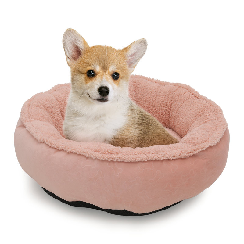 Coussin de lit Lisette, Moyen (l 30 po x P 30 po x H 9 po), Rose