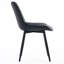 Chaise d'appoint sans accoudoirs moderne avec dossier en métal et pieds en métal-784024224