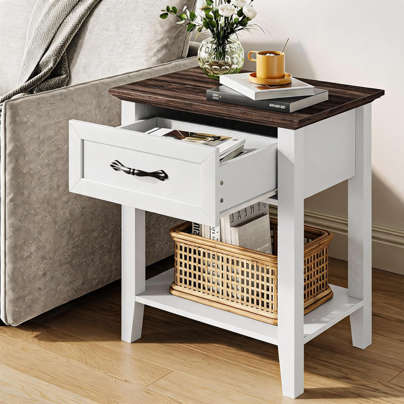 50 cm W Bedside Table