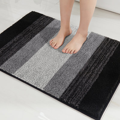 Ebern Designs Thick Bath Rugs Set For Bathroom Water Absorbent & Non-Slip