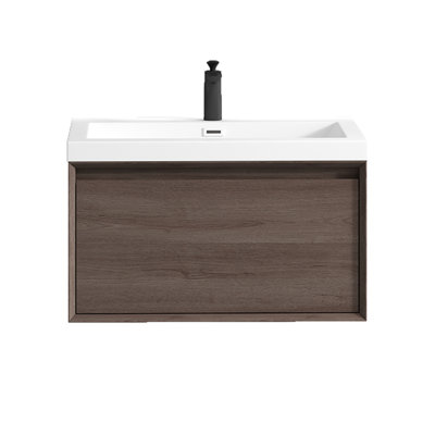 Meuble-lavabo mural simple l 29,5 po x P 19,6 po x H 17,7 po Creolia