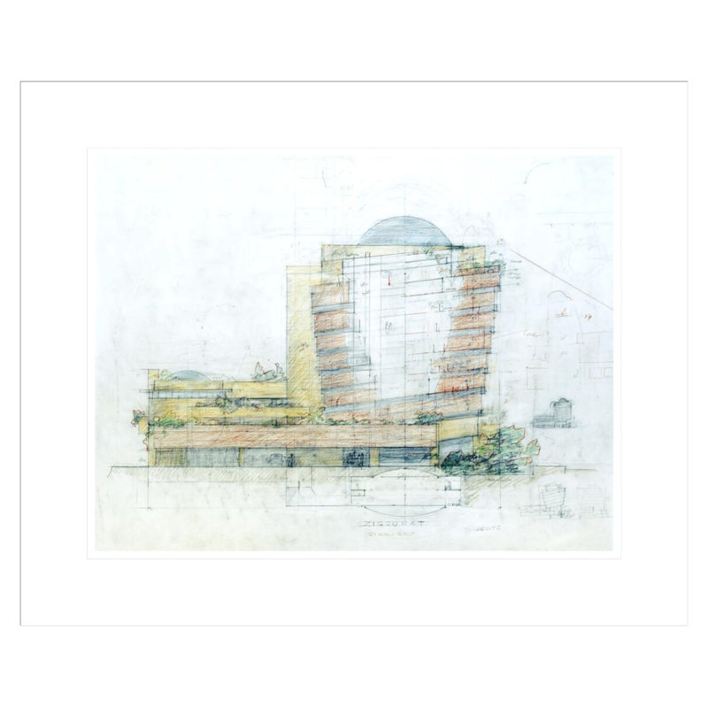 «Solomon R. Guggenheim Museum New York NY» par Frank Lloyd Wright, impression giclée encadrée, H 17,75 po x l 21,48 po