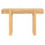 Table de console rustique minimaliste avec prise électrique latérale et rangement dissimulé, idéale pour différents styles d'intérieur, en bois massif, hauteur 75,4 cm (29,71 po), tiroir de rangement naturel, convient aux intérieurs contemporains ou autres.
