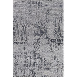 Abstract Handwoven Gray Area Rug