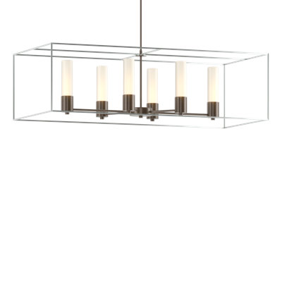 Luminaire suspendu linéaire à 6 lumières pour îlot de cuisine Portico